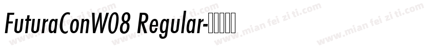 FuturaConW08 Regular字体转换